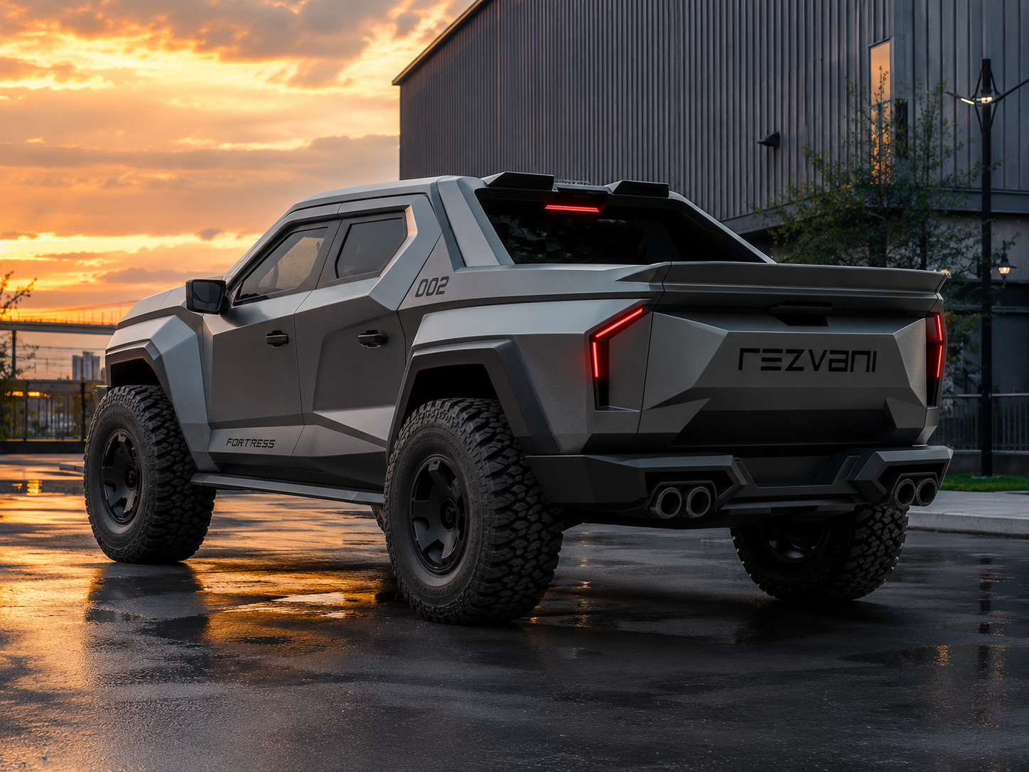 Rezvani Fortress: the 850-HP armored pickup based on a Ford Raptor ...